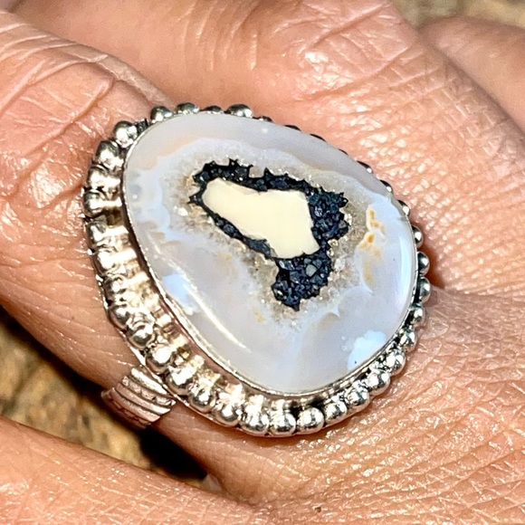Solar Agate Ring Size 10 - Picture 3 of 6